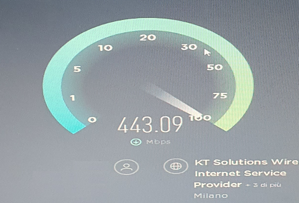 Connessione internet fibra banda garantita